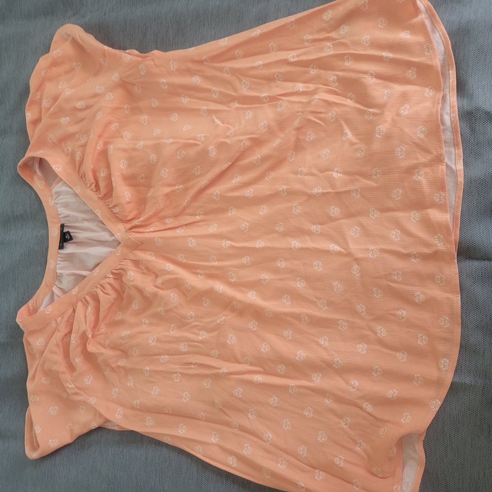 Torrid Peach Floral Women's Top
